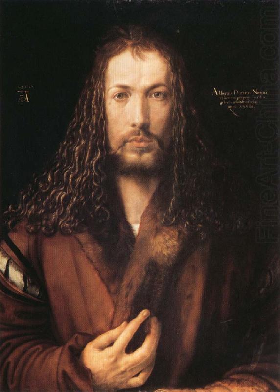 Self-Portrait with Fur Coat, Albrecht Durer